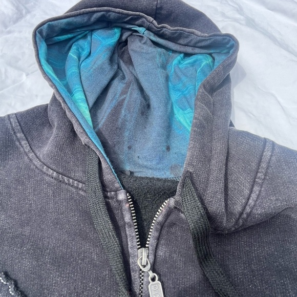 Vintage Y2K Disturbed Hoodie Full Zip Mens Large Black Metal Band Music RARE - Picture 5 of 9